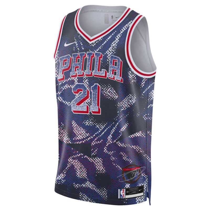Joel Embiid Philadelphia 76ers Unisex 2025 Select Series Swingman Player Jersey - Navy - Image 2