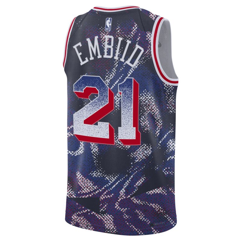 Joel Embiid Philadelphia 76ers Unisex 2025 Select Series Swingman Player Jersey - Navy - Image 3