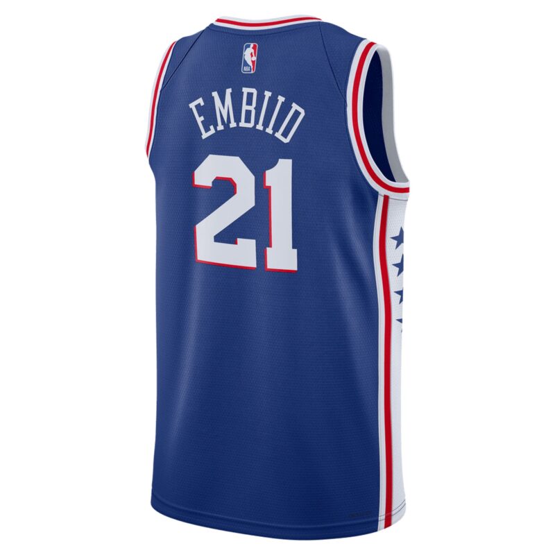 Joel Embiid Philadelphia 76ers Unisex Swingman Jersey - Icon Edition - Royal - Image 3