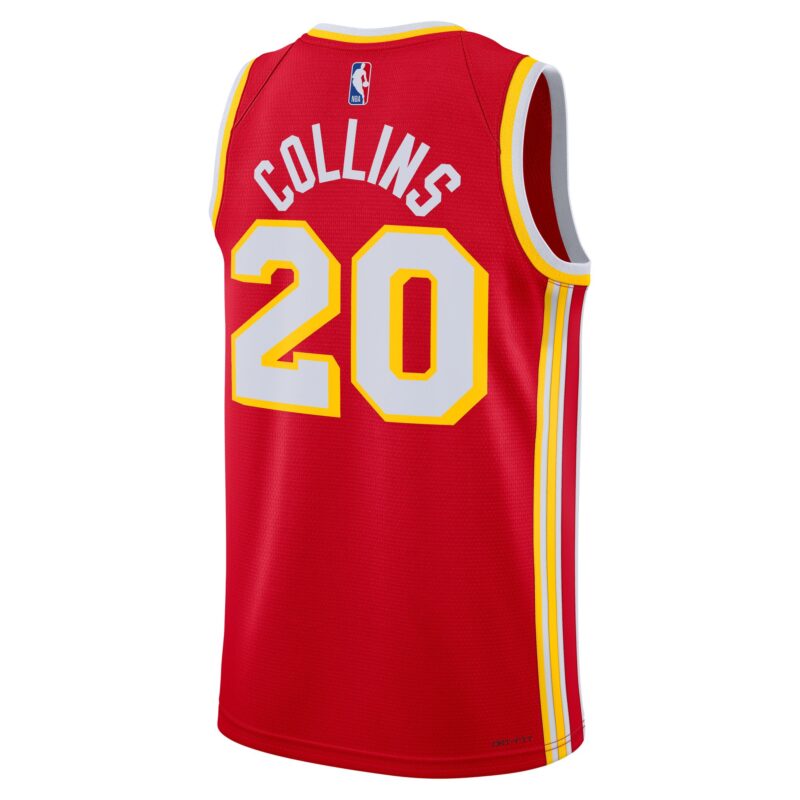 John Collins Atlanta Hawks Unisex Swingman Jersey - Icon Edition - Red - Image 3