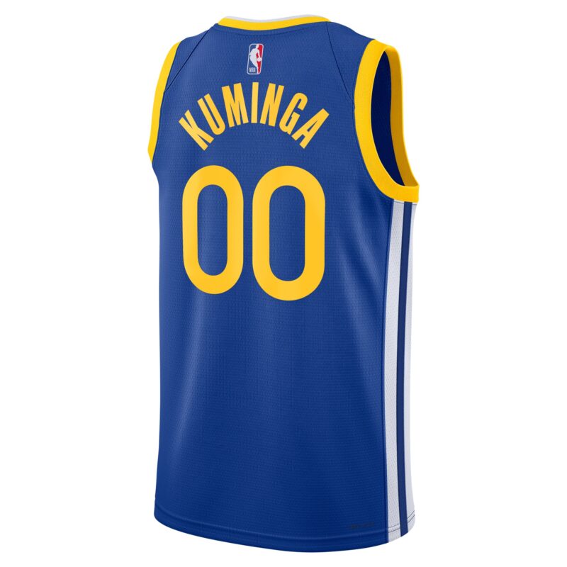 Jonathan Kuminga Golden State Warriors Unisex Swingman Badge Player Jersey - Icon Edition - Royal - Image 3