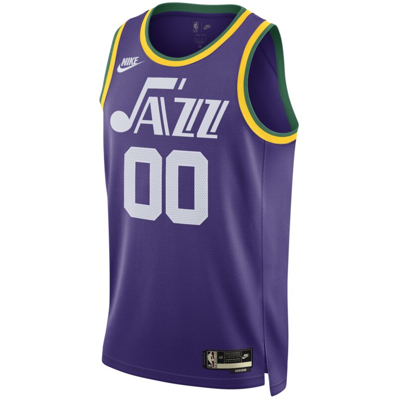 Clarkson Utah Jazz Unisex Swingman Jersey - Classic Edition - Purple - Image 2