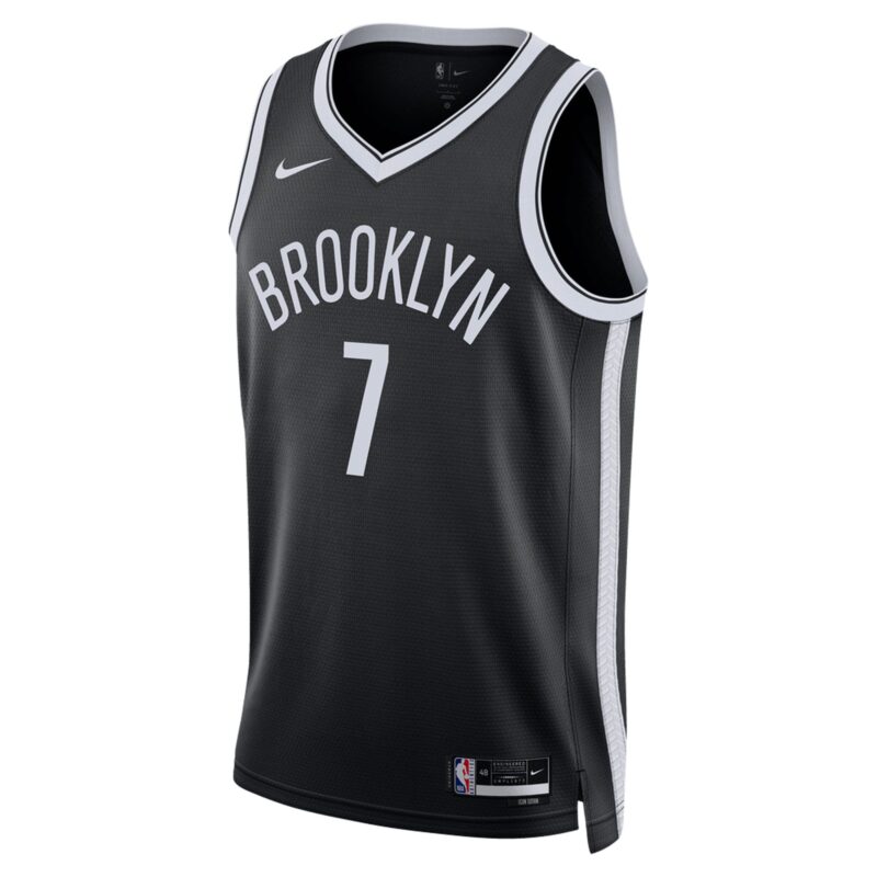 Kevin Durant Brooklyn Nets Unisex Swingman Jersey - Icon Edition - Black - Image 2