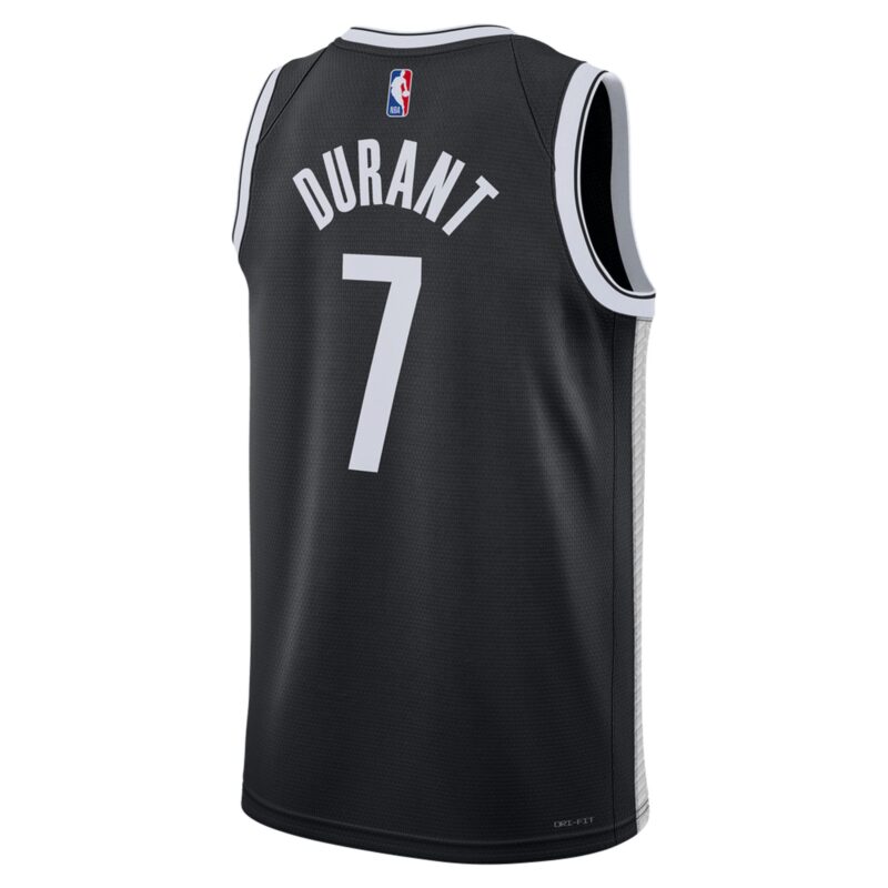 Kevin Durant Brooklyn Nets Unisex Swingman Jersey - Icon Edition - Black - Image 3