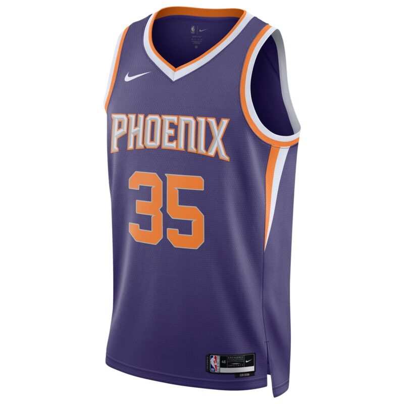 Kevin Durant Phoenix Suns Unisex Swingman Jersey - Icon Edition - Purple - Image 2