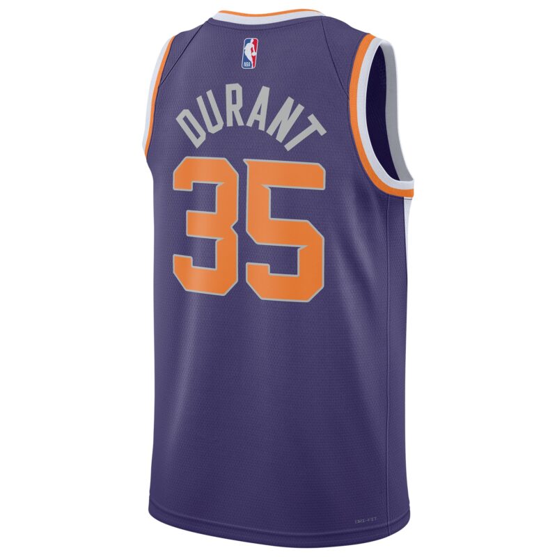 Kevin Durant Phoenix Suns Unisex Swingman Jersey - Icon Edition - Purple - Image 3