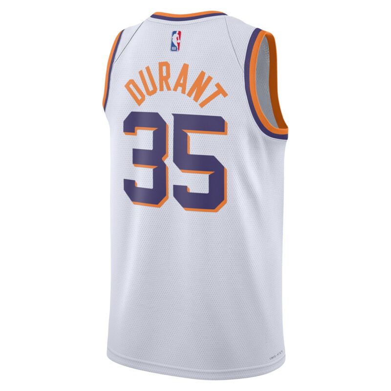Kevin Durant Phoenix Suns Unisex Swingman Jersey - Association Edition - White - Image 3