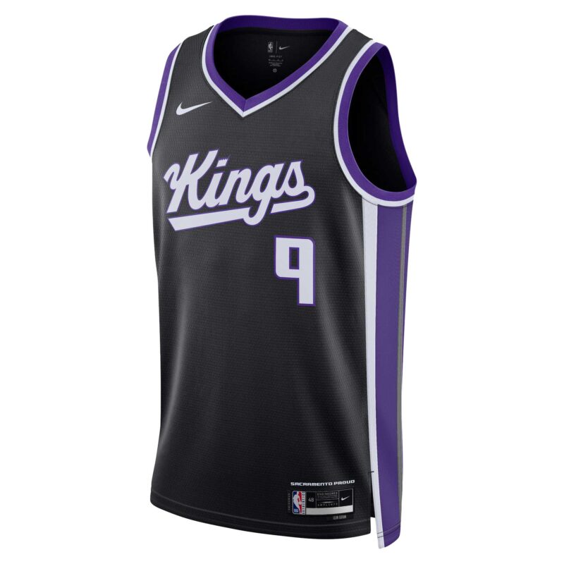 Kevin Huerter Sacramento Kings Unisex Swingman Jersey - Icon Edition - Black - Image 2