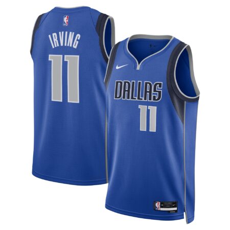 Kyrie Irving Dallas Mavericks Unisex Badge Swingman Jersey - Icon Edition - Blue