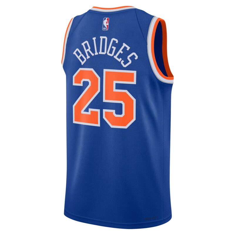 Mikal Bridges New York Knicks Unisex 2024 Offseason Addition Swingman Jersey - Blue - Image 3