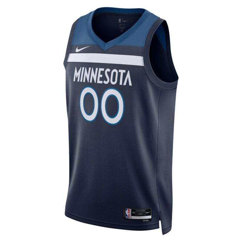 Minnesota Timberwolves Unisex Swingman Custom Jersey Navy - Icon Edition - Image 2