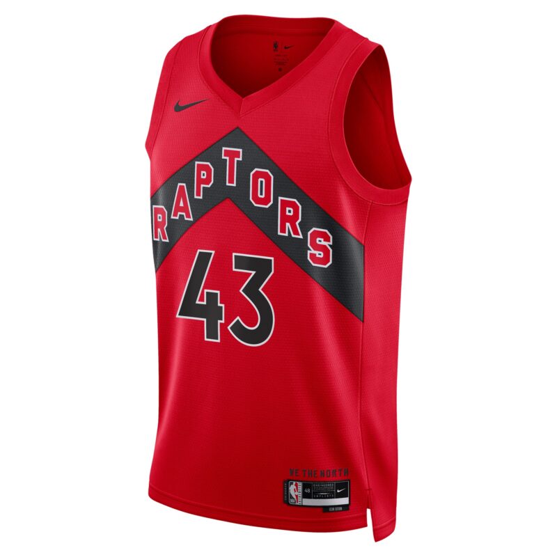 Pascal Siakam Toronto Raptors Unisex Swingman Jersey - Icon Edition - Red - Image 2