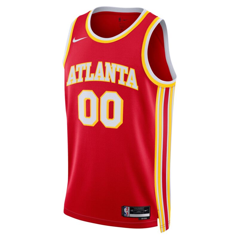 Atlanta Hawks Unisex Swingman Custom Jersey Red - Icon Edition - Image 2
