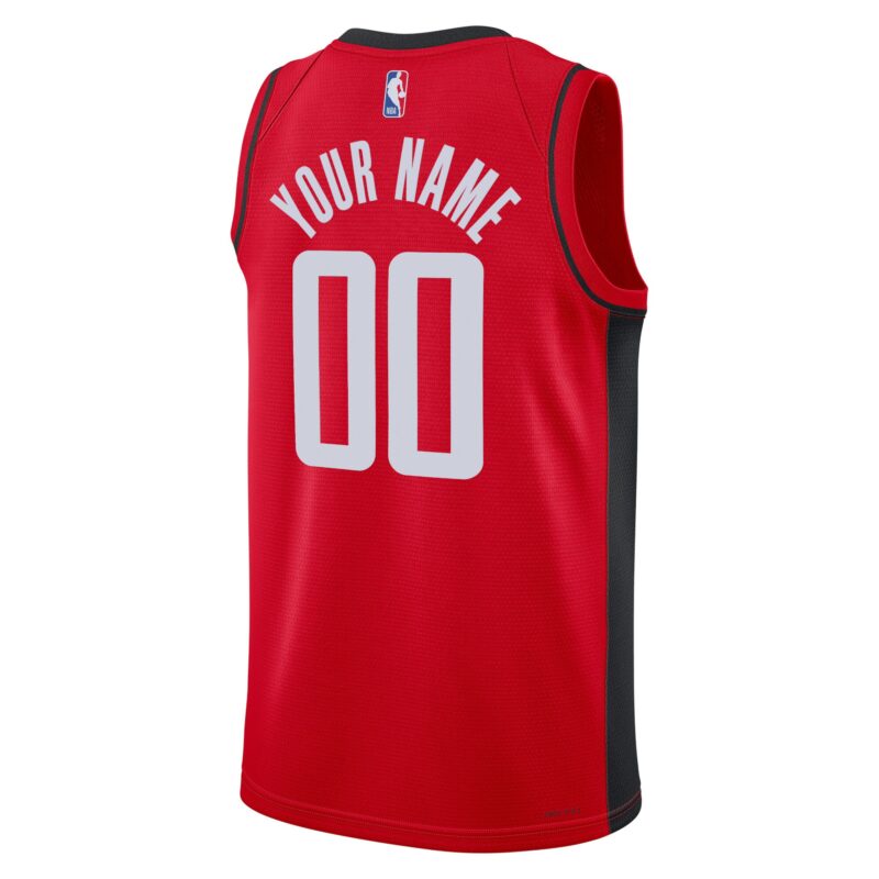 Houston Rockets Unisex Swingman Custom Jersey Red - Icon Edition - Image 3