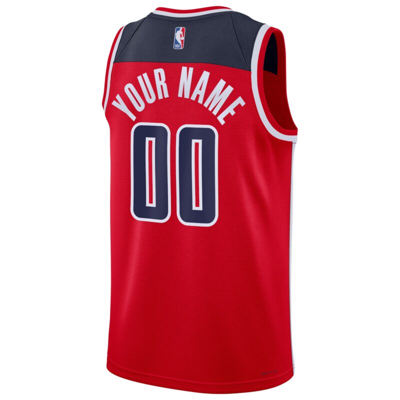 Washington Wizards Unisex Swingman Custom Jersey Red - Icon Edition - Image 3