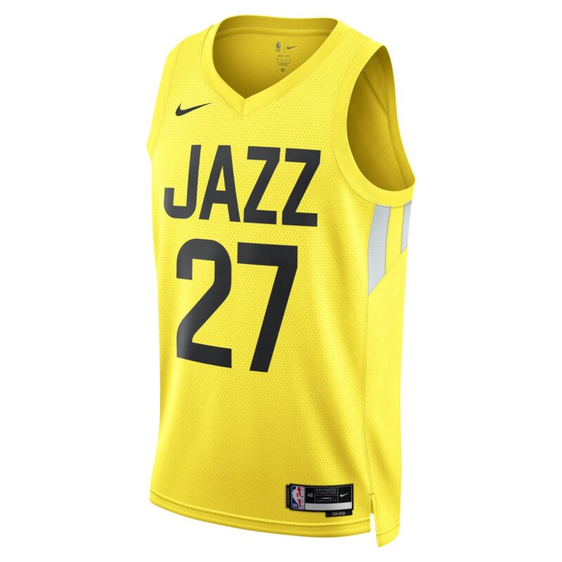 Rudy Gobert Utah Jazz Unisex Swingman Jersey - Icon Edition - Gold - Image 2