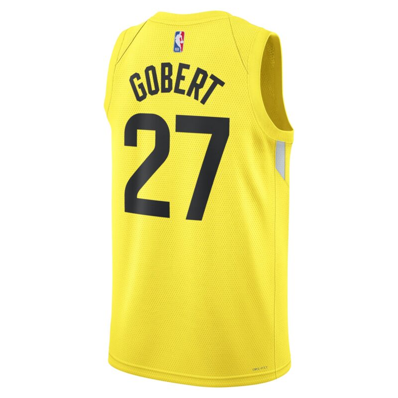 Rudy Gobert Utah Jazz Unisex Swingman Jersey - Icon Edition - Gold - Image 3