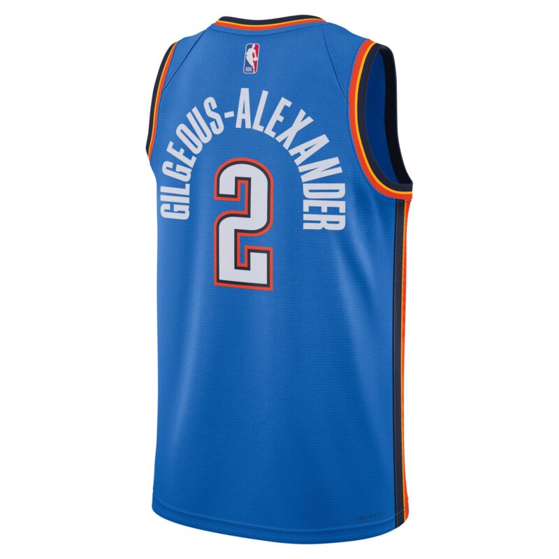 Shai Gilgeous-Alexander Oklahoma City Thunder Unisex Swingman Jersey - Icon Edition - Blue - Image 3