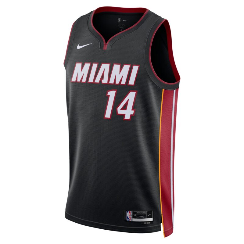 Tyler Herro Miami Heat Unisex Swingman Jersey - Icon Edition - Black - Image 2