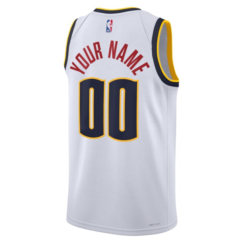 Denver Nuggets Unisex Swingman Custom Jersey White - Association Edition - Image 3