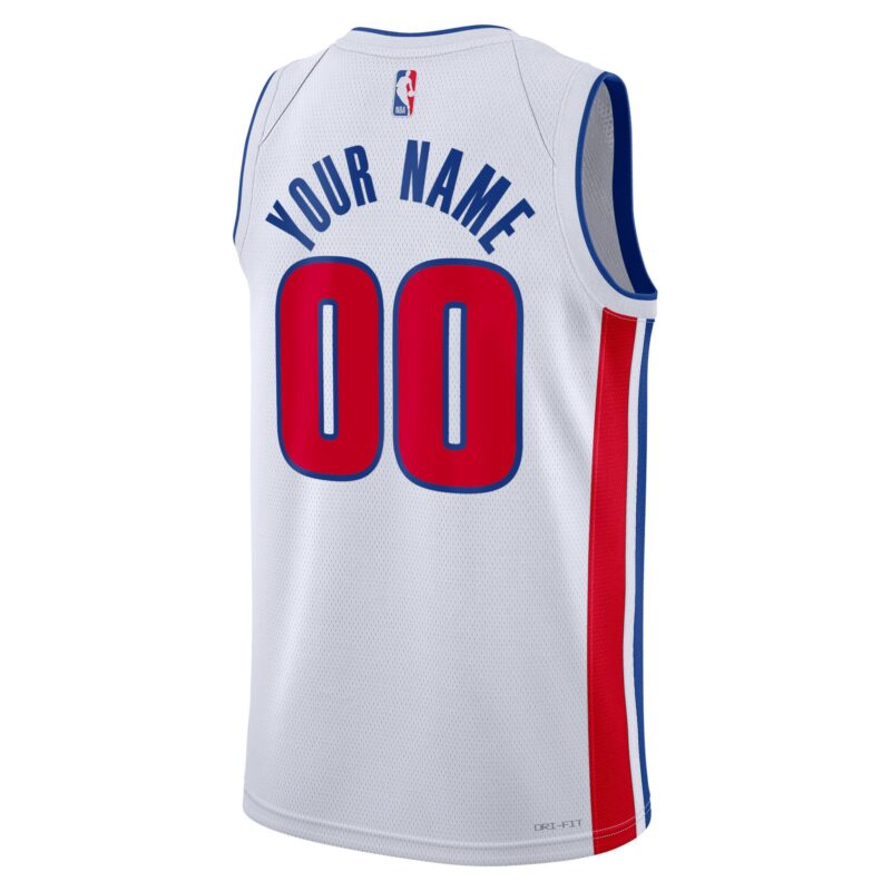Detroit Pistons Unisex Swingman Custom Jersey White - Association Edition - Image 3