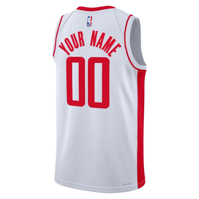 Houston Rockets Unisex Swingman Custom Jersey White - Association Edition - Image 3