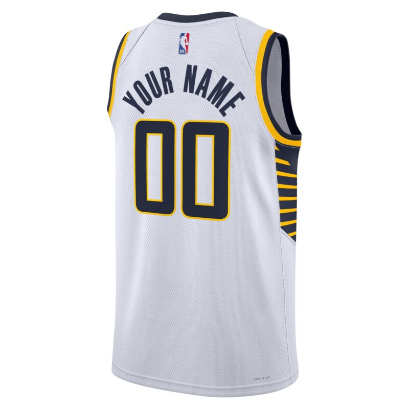 Indiana Pacers Unisex Swingman Custom Jersey White - Association Edition - Image 3