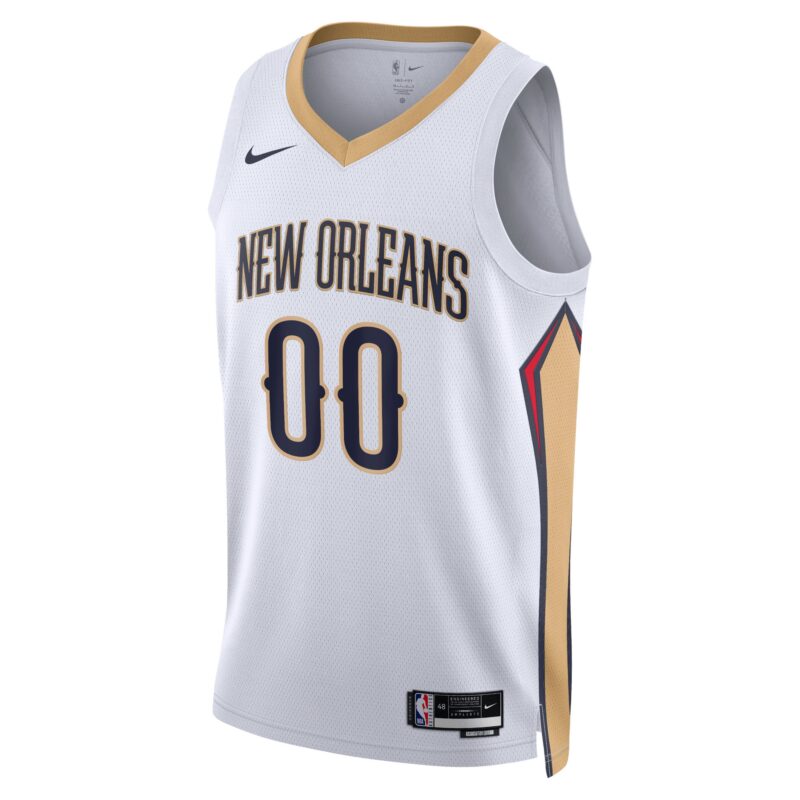 New Orleans Pelicans Unisex Swingman Custom Jersey White - Association Edition - Image 2