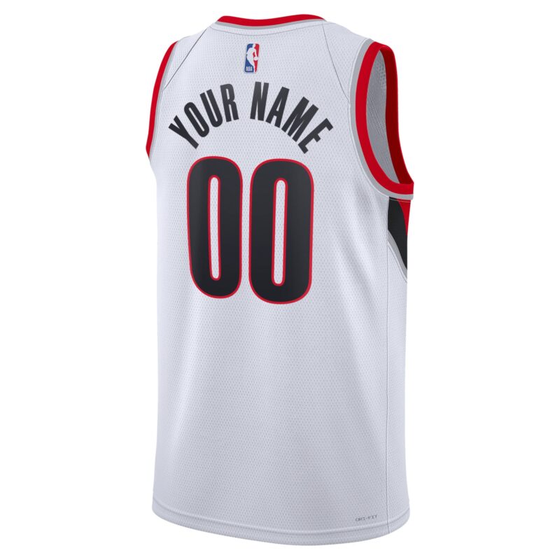Portland Trail Blazers Unisex Swingman Custom Jersey White - Association Edition - Image 3