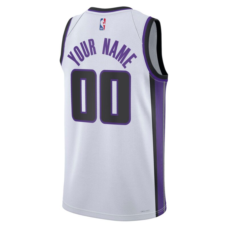 Sacramento Kings Unisex Swingman Custom Jersey - Association Edition - White - Image 3
