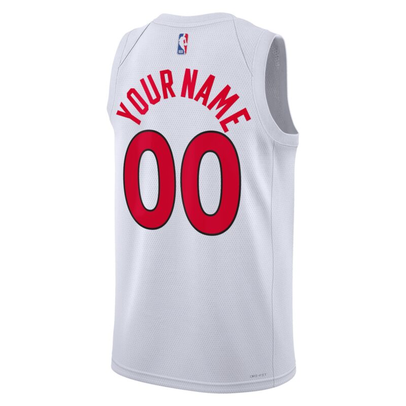 Toronto Raptors Unisex Swingman Custom Jersey White - Association Edition - Image 3