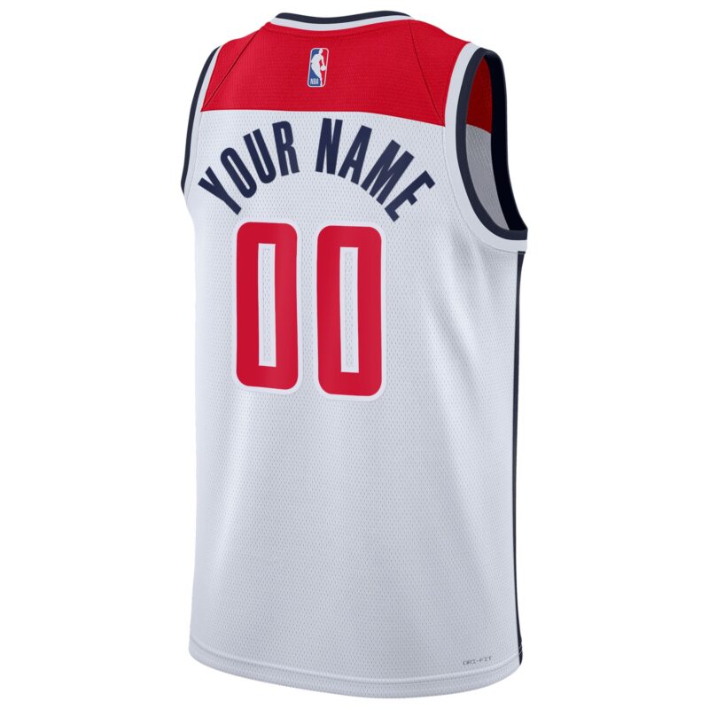 Washington Wizards Unisex Swingman Custom Jersey White - Association Edition - Image 3