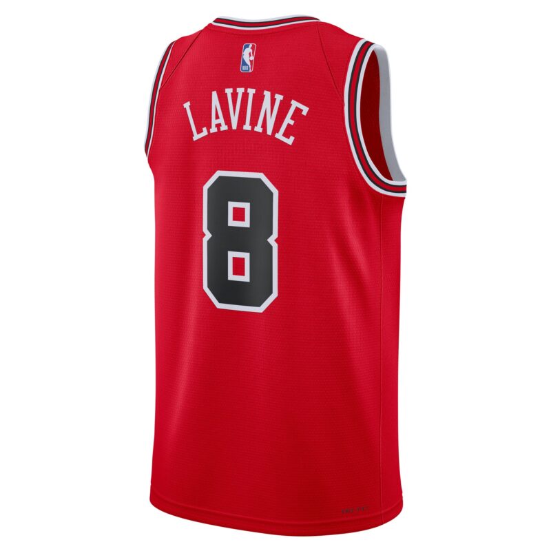 Zach LaVine Chicago Bulls Unisex Swingman Jersey - Icon Edition - Red - Image 3