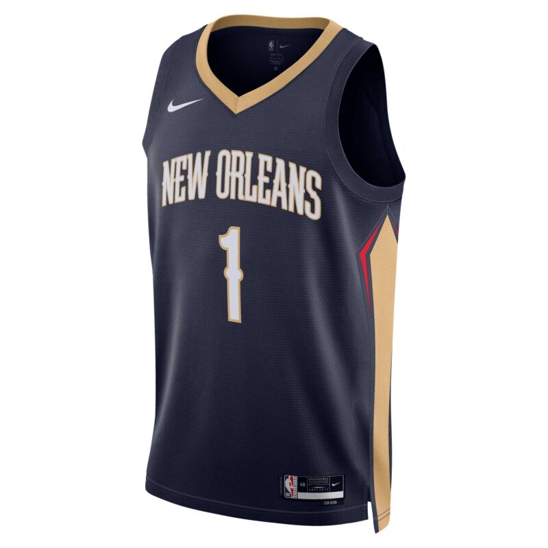 Zion Williamson New Orleans Pelicans Unisex Swingman Jersey - Icon Edition - Navy - Image 2