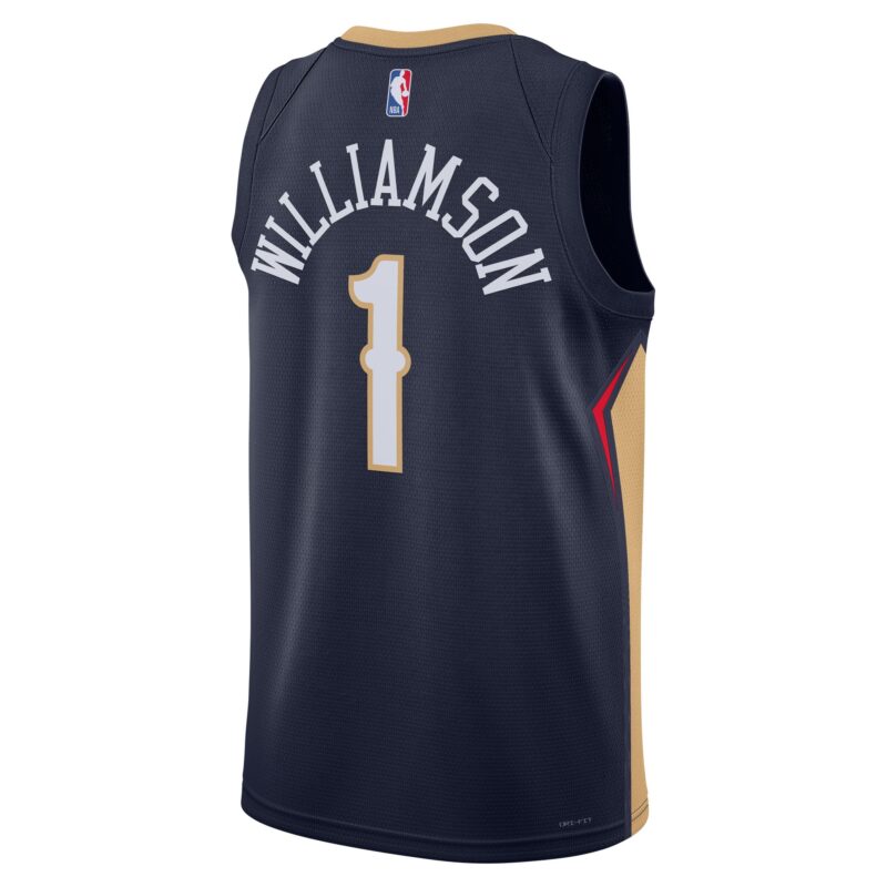 Zion Williamson New Orleans Pelicans Unisex Swingman Jersey - Icon Edition - Navy - Image 3