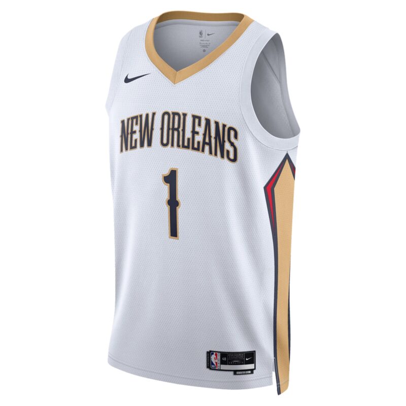 Zion Williamson New Orleans Pelicans Unisex Swingman Jersey - Association Edition - White - Image 2