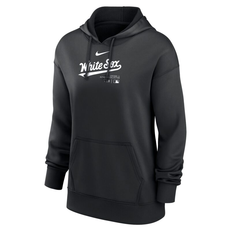 Chicago White Sox Women's Collection Performance Pullover Hoodie - Black - Image 2