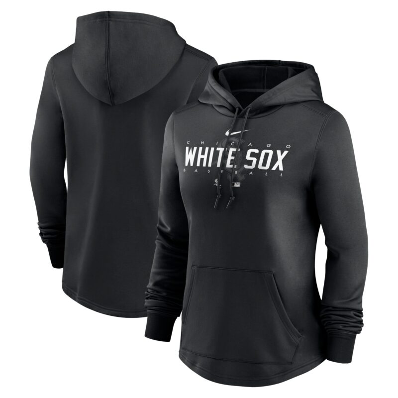 Chicago White Sox Women's Collection Pregame Performance Pullover Hoodie - Black