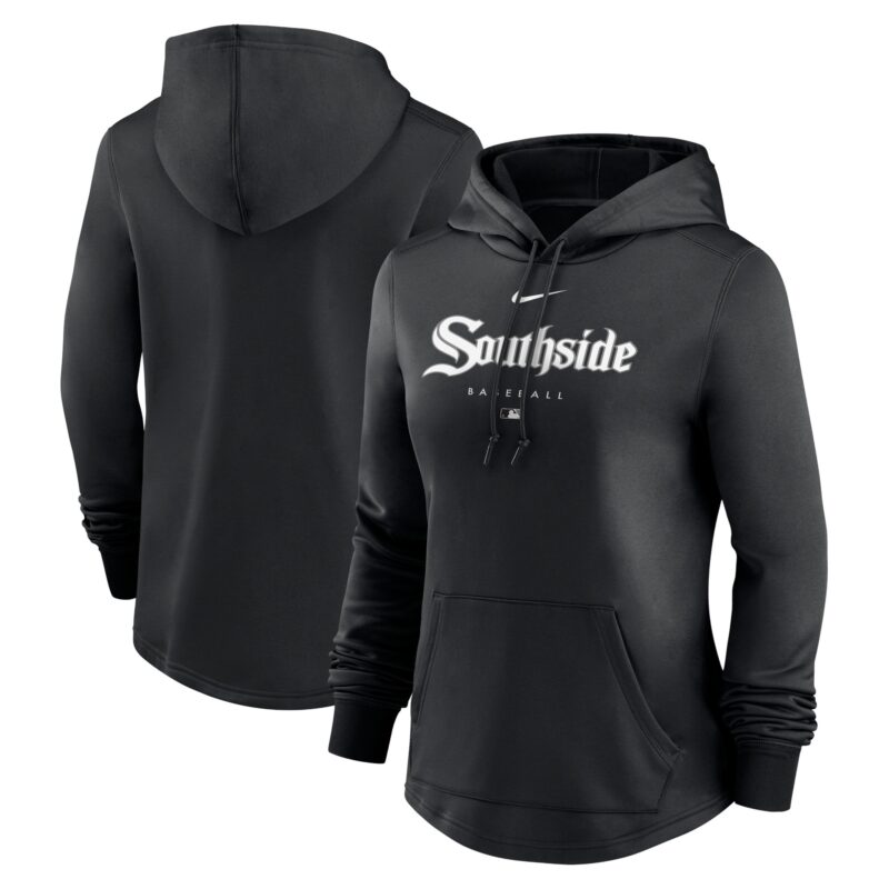 Chicago White Sox Women's City Connect Pregame Performance Pullover Hoodie - Black