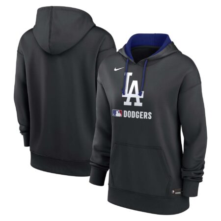 Los Angeles Dodgers Women's Collection Performance Pullover Hoodie - Black