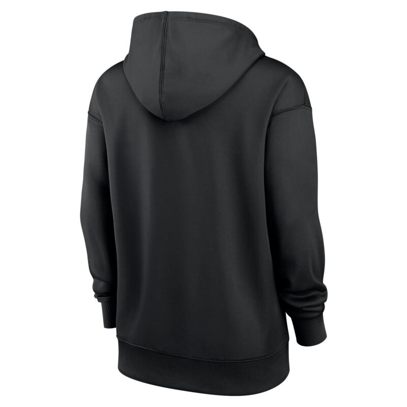 Pittsburgh Pirates Women's Collection Performance Pullover Hoodie - Black - Image 3