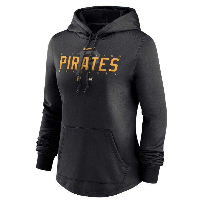 Pittsburgh Pirates Women's Collection Pregame Performance Pullover Hoodie - Black - Image 2