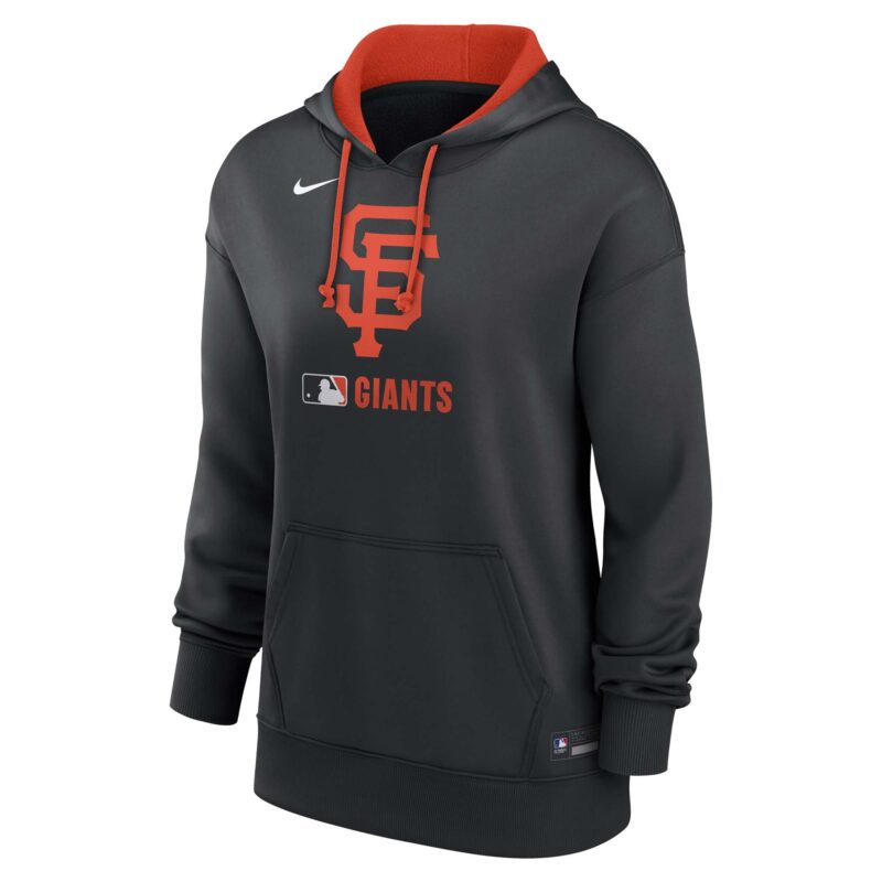 San Francisco Giants Women's Collection Performance Pullover Hoodie - Black - Image 2