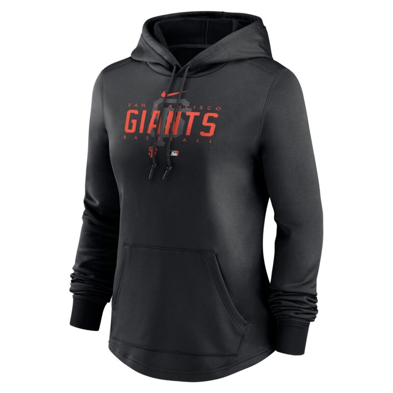 San Francisco Giants Women's Collection Pregame Performance Pullover Hoodie - Black - Image 2