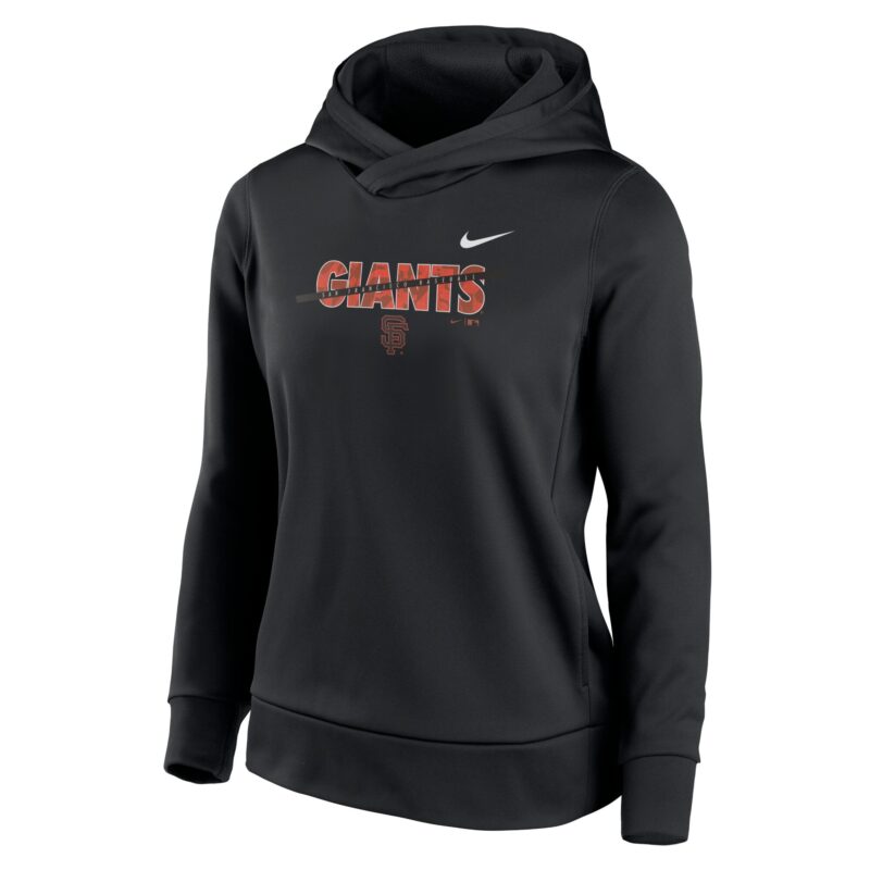 San Francisco Giants Women's Club Angle Performance Pullover Hoodie - Black - Image 2