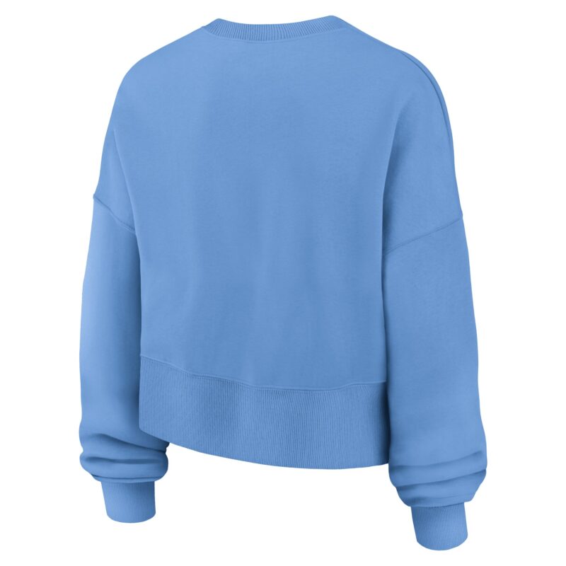 St. Louis Cardinals Women's Oversized High Hip Pullover Sweatshirt - Light Blue - Image 3