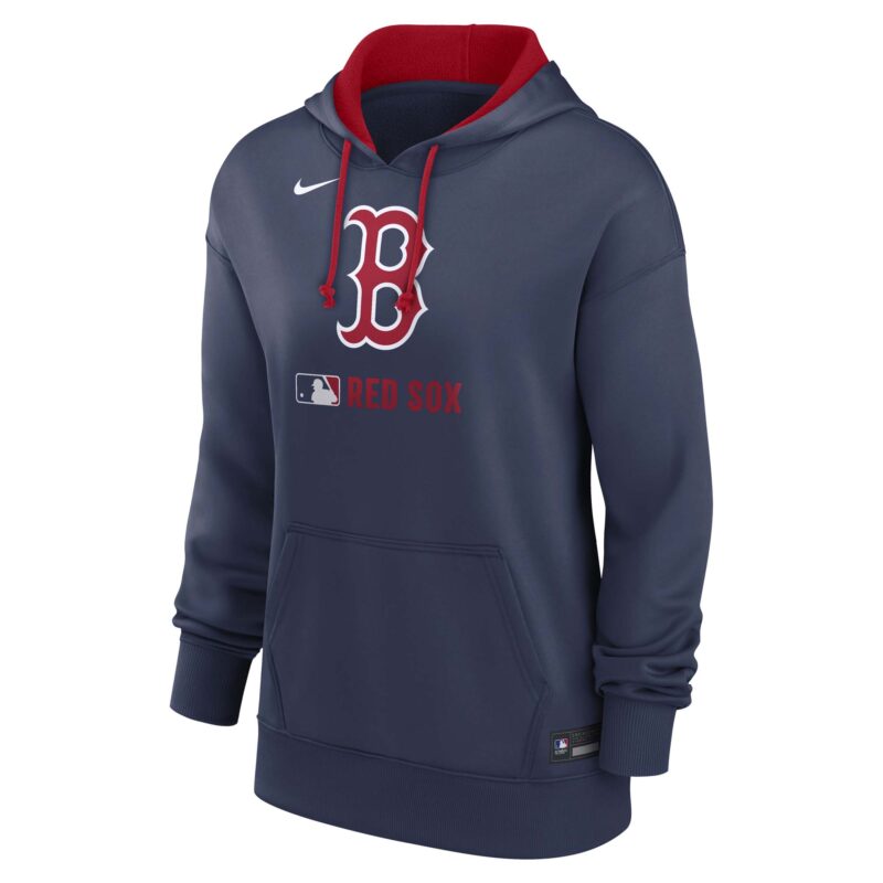 Boston Red Sox Women's Collection Performance Pullover Hoodie - Navy - Image 2