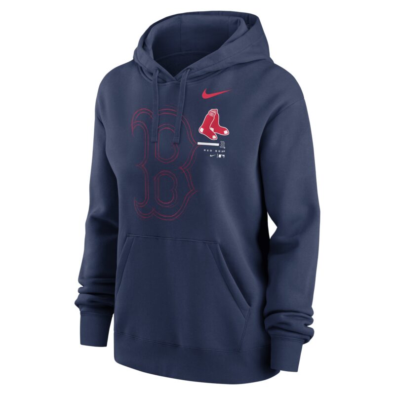 Boston Red Sox Women's Big Game Pullover Hoodie - Navy - Image 2