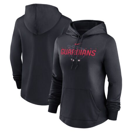 Cleveland Guardians Women's Collection Pregame Performance Pullover Hoodie - Navy