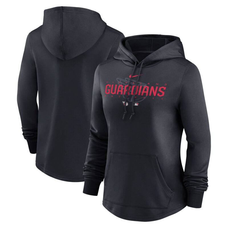 Cleveland Guardians Women's Collection Pregame Performance Pullover Hoodie - Navy